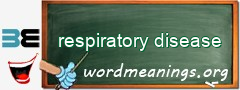 WordMeaning blackboard for respiratory disease